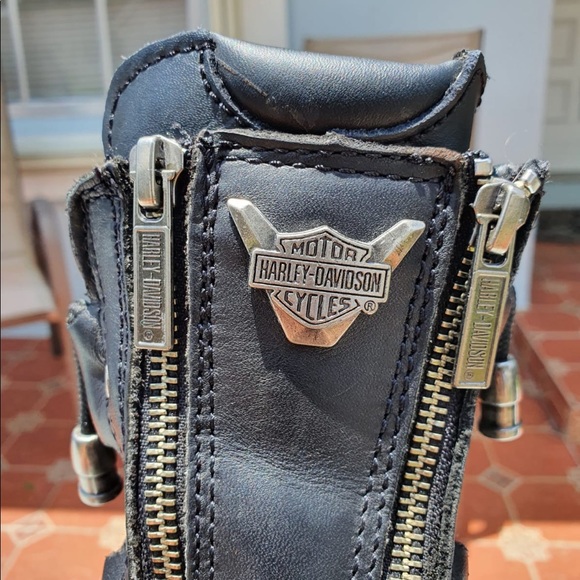 Harley-Davidson Mens Motorcycle Boots SZ 8 - Picture 8 of 10